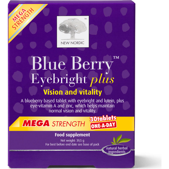 New Nordic Blue Berry Eyebright Plus 30 Tablets