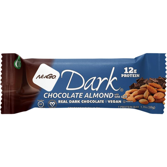 NuGo Dark Almond & Sea Salt 12 x 50g