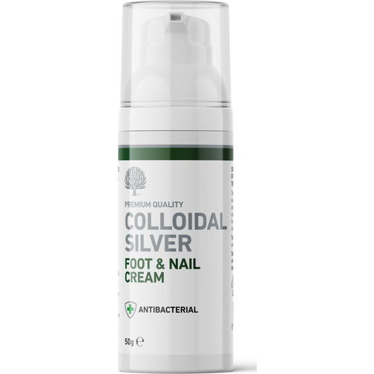Nature's Greatest Secret All Natural Colloidal Silver Antifungal Foot & Nail Cream – 50g
