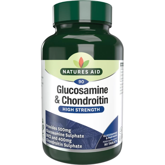 Natures Aid Glucosamine 500mg + Chondroitin 400mg 90 Tablets