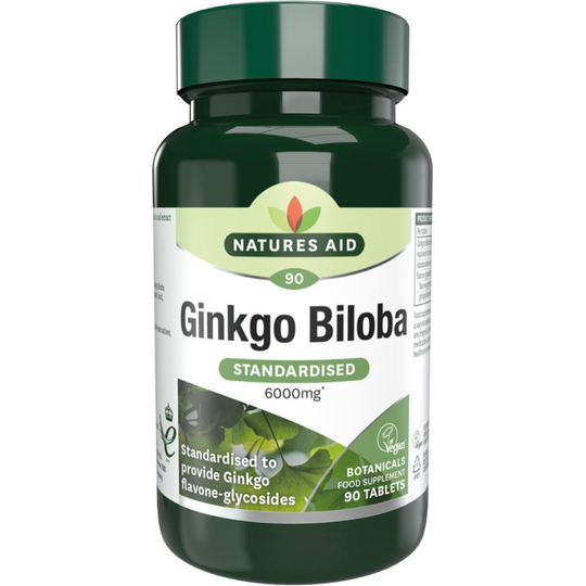 Natures Aid Ginkgo Biloba 90 Tablets