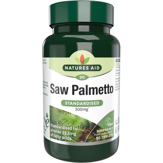Natures Aid Saw Palmetto 90 Tablets