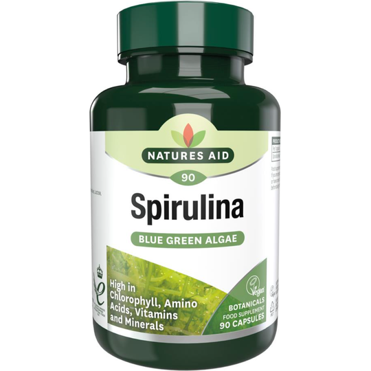 Natures Aid Spirulina 90 Capsules