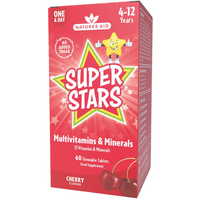 Natures Aid Super Stars Multivitamin 60 Chewable Tablets