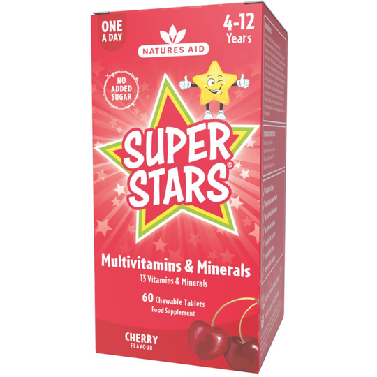 Natures Aid Super Stars Multivitamin 60 Chewable Tablets