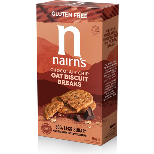 Nairn's Gluten Free Chocolate Chip Biscuit Breaks, 160g