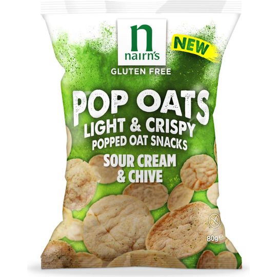 Nairn's Gluten Free Sour Cream & Chive Pop Oats 20g
