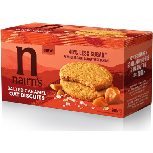 Nairn's Salted Caramel Oat Biscuits 200g