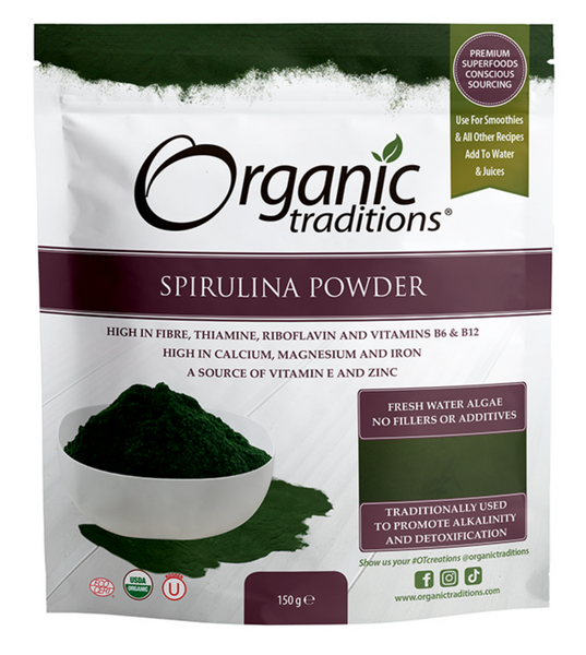 Organic Traditions Organic Spirulina Powder 150g