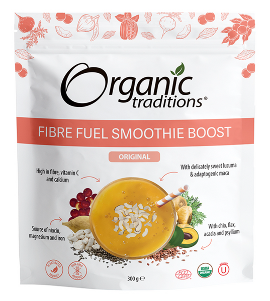 Organic Traditions Organic Fibre Fuel Smoothie Boost Original 300g
