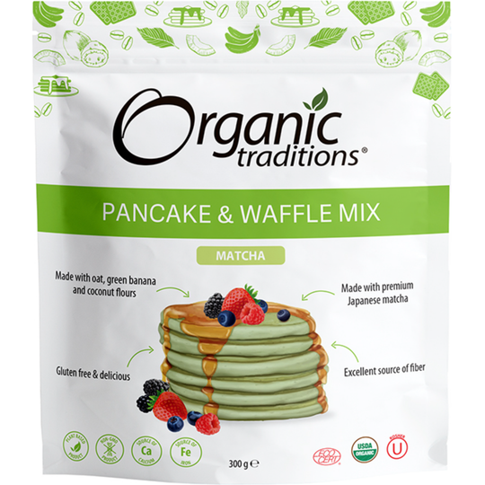 Organic Traditions Matcha Pancake & Waffle Mix 300g