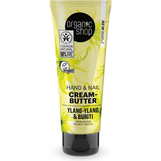 Organic Shop Hand & Nail Cream-Butter Ylang-Ylang and Buriti (75ml)