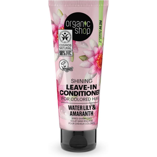 Organic Shop Shining Leave-In Conditioner for Coloured Hair Water Lily and Amaranth (75ml)