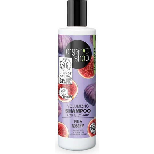 Organic Shop Volumizing Shampoo for Oily Hair Fig and Rosehip (280ml)