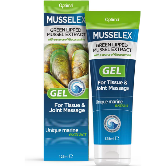 Musselflex Green Lipped Mussel Extract & Glucosamine Gel 125ml