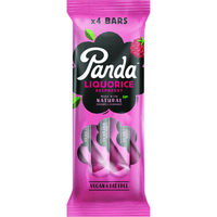 Panda Liquorice Raspberry 4 x 32g Bars