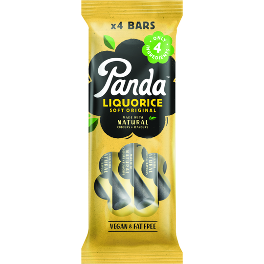 Panda All Natural Soft Liquorice 4x 32g Bars