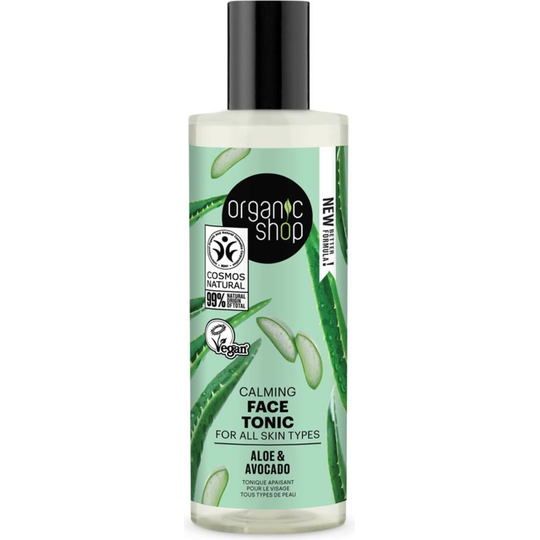 Organic Shop Calming Face Tonic For All Skin Types Aloe and Avocado (150ml)