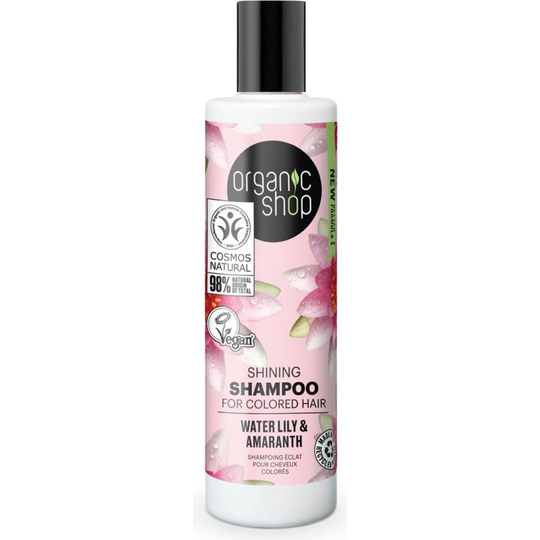 Organic Shop Shining Shampoo for Coloured Hair Water Lily and Amaranth (280ml)