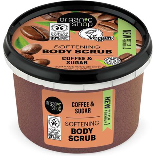 Organic Shop Softening Body Scrub Coffee and Sugar (250ml)