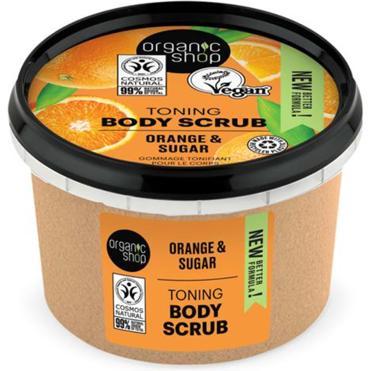 Organic Shop Toning Body Scrub Orange and Sugar (250ml)