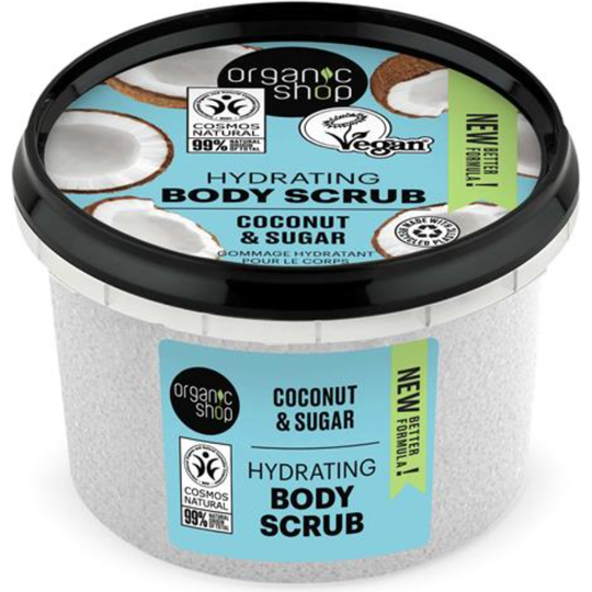 Organic Shop Hydrating Body Scrub Coconut and Sugar (250ml)