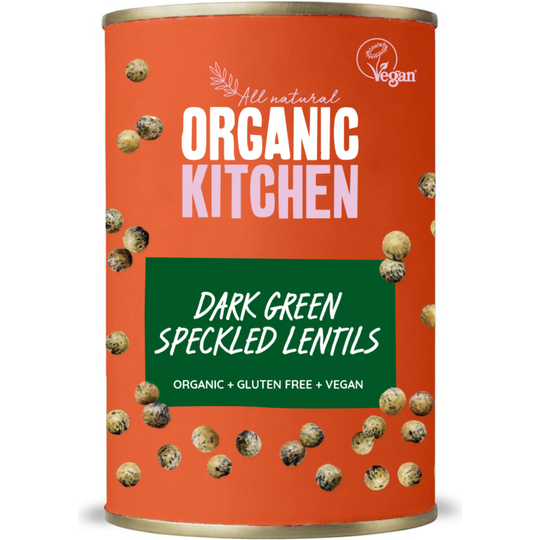 Organic Kitchen Organic Dark Green Speckled Lentils 400g