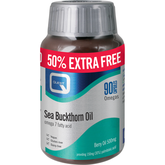 Quest Sea Buckthorn Oil Omega 7 - 90 Capsules