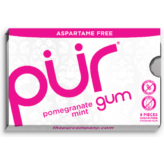 Pur Pomegranate Mint Gum 9 Pieces