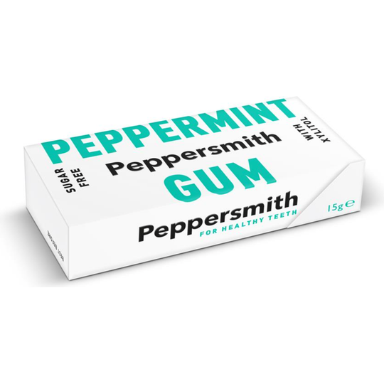 Peppersmith 100% Xylitol Peppermint Gum 15g