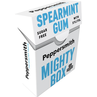 Peppersmith English Spearmint Xylitol Gum - 50G Mighty Box