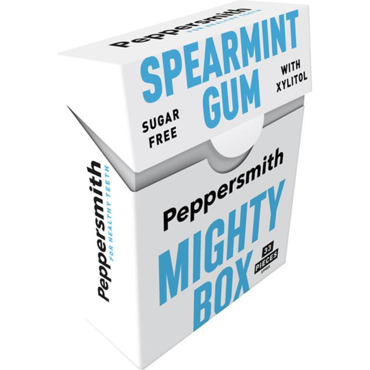 Peppersmith English Spearmint Xylitol Gum - 50G Mighty Box