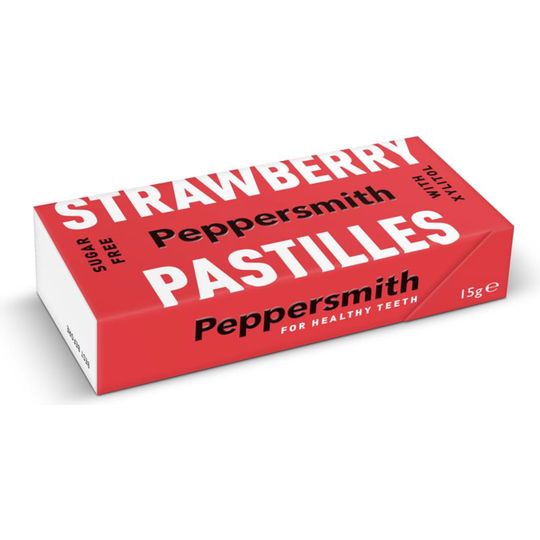 Peppersmith Strawberry Xylitol Mints - 15G Pocket Pack