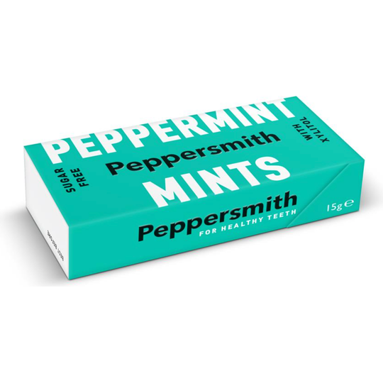 Peppersmith English Peppermint Xylitol Mints - 15G Pocket Pack