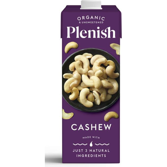 Plenish Organic Cashew Unsweetened Drink Long Life 1L