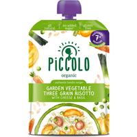 Piccolo Garden Vegetables Three Grain Risotto 7 Months+