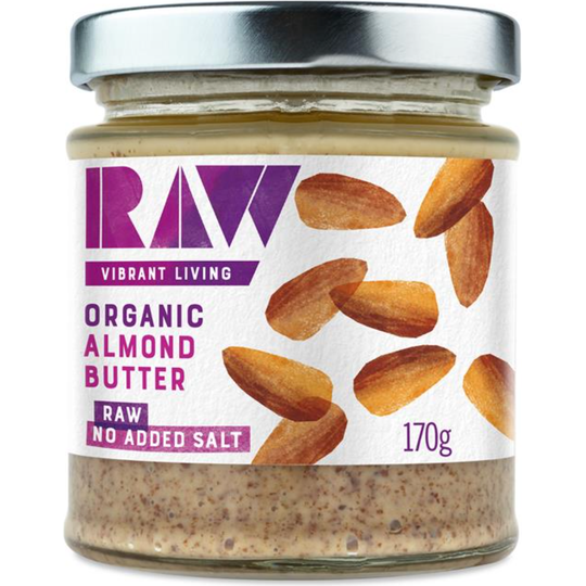 Raw ORGANIC WHOLE ALMOND BUTTER 170g