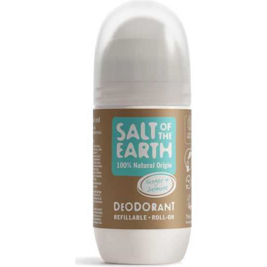 Salt Of The Earth Ginger & Jasmine Natural Refillable Roll-On Deodorant