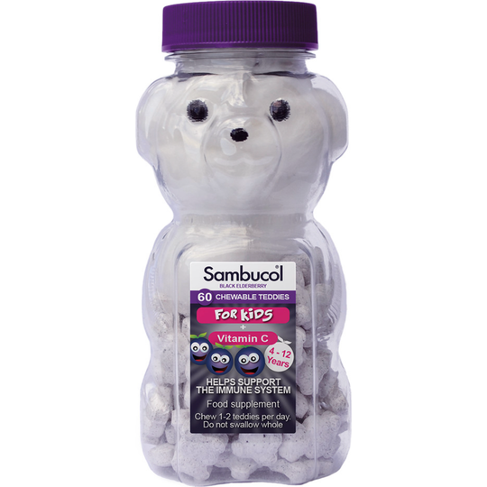 Sambucol Natural Black Elderberry 60 Chewable Teddies