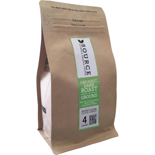 Source Climate Change Coffee Organic Mount Elgon Cloud Forest Coffee: Uganda Strength 4 Beans 500g
