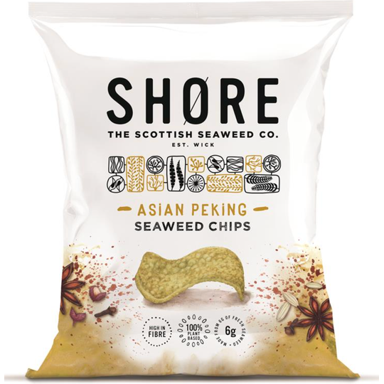 SHORE Peking Duck Flavour Seaweed Vegan crisps 80g