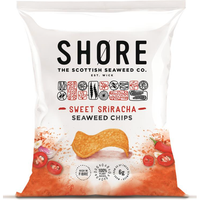 SHORE Sweet Sriracha Seaweed Chips Vegan crisps 25g