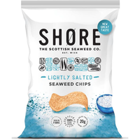 SHORE Lightly Salted Seaweed Chips, Vegan crisps 80g