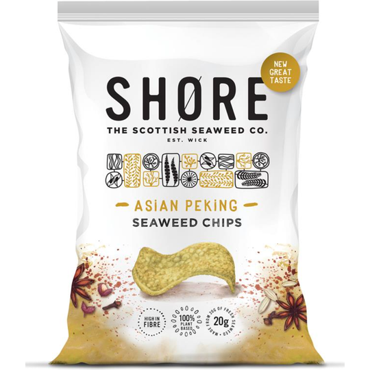 SHORE Peking Duck Flavour Seaweed Vegan crisps 25g