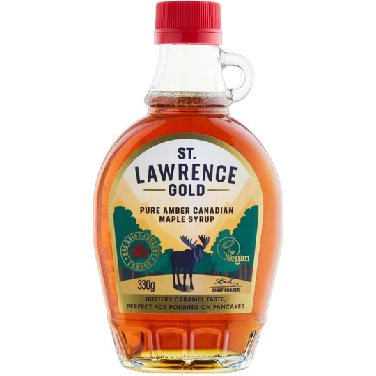 St Lawrence Gold Pure Maple Syrup Amber 330g
