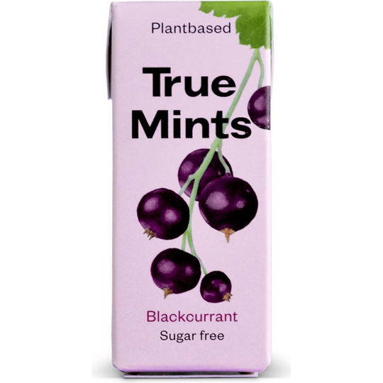True Mints Vegan and Sugar Free Mints - Blackcurrant 13g