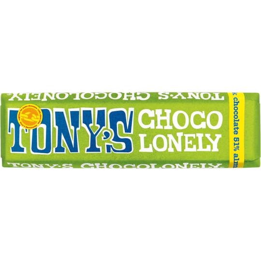 Tony's Chocolonely dark almond sea salt 51% 47g