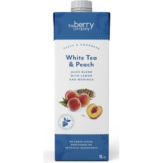 The Berry Company White Tea and Peach Juice 1L