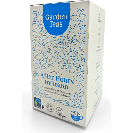 Garden Teas Organic Fairtrade After Hours Infusion 20 Plastic Free Envelopes