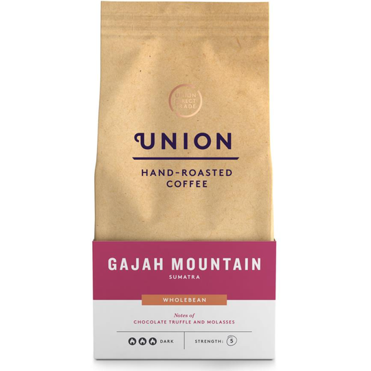 UNION HAND-ROASTED COFFEE GAJAH MOUNTAIN SUMATRA WHOLEBEAN 200G